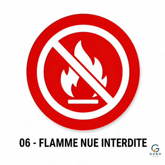 GOBO FLAMME NUE INTERDITE