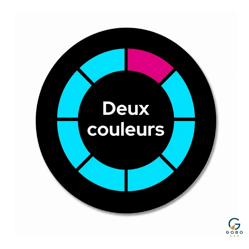 GOBO PERSONNALISÉ 2 COULEURS