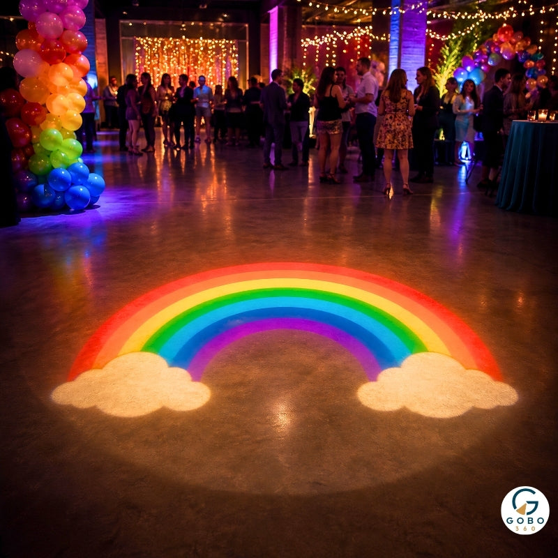 GOBO PERSONNALISÉ MULTICOLORE