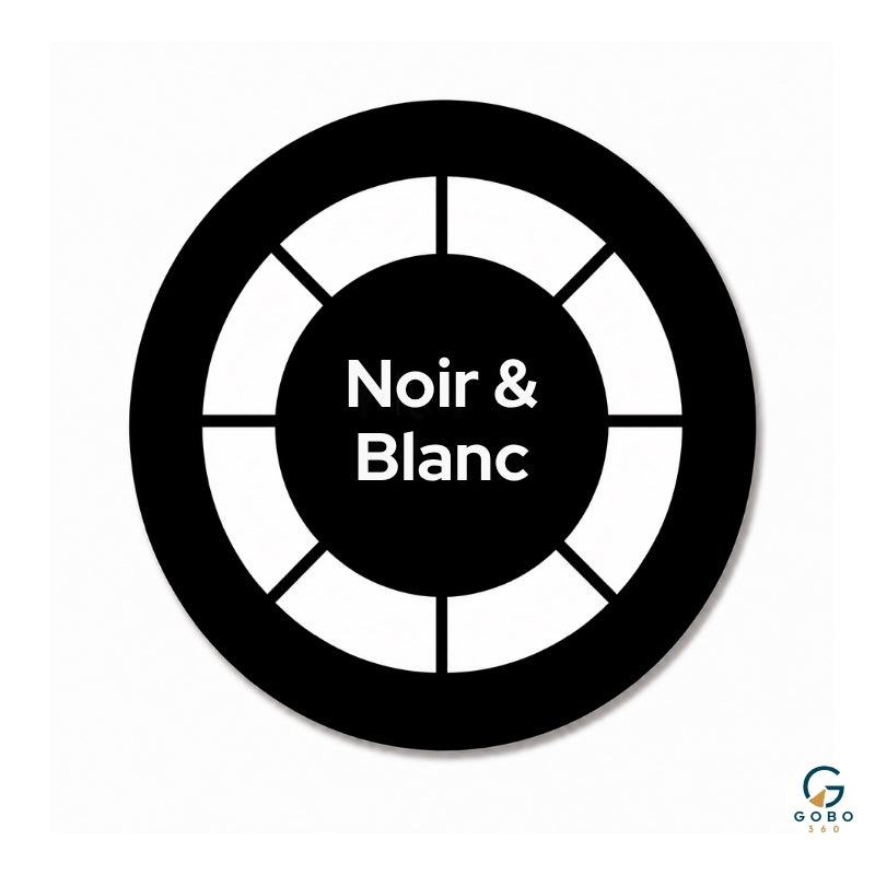 GOBO PERSONNALISÉ NOIR & BLANC