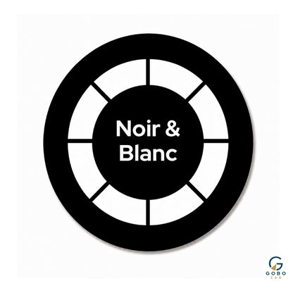 GOBO PERSONNALISÉ NOIR & BLANC
